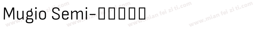 Mugio Semi字体转换